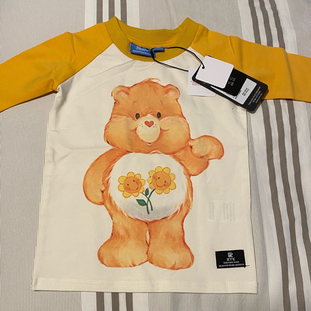 NEW! Rock Your Baby Care Bear Friends Bear Shirt Sz: 2